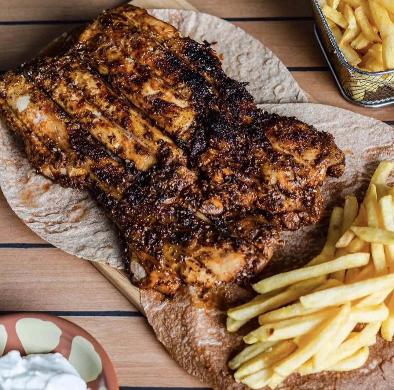 Grilled kebab platter
